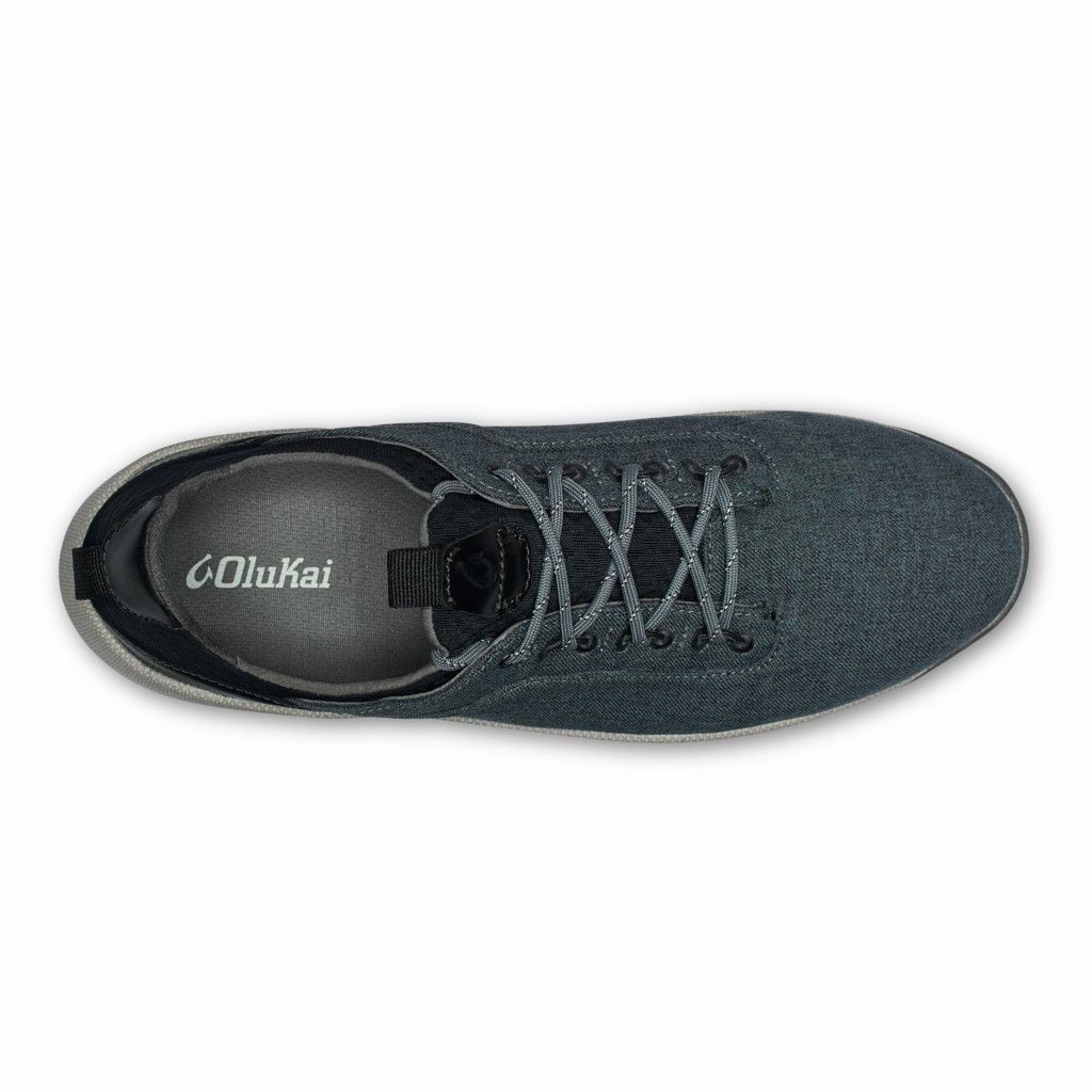 Olukai Men's Nanea Li Sneaker - Wind Grey / Black US764-098